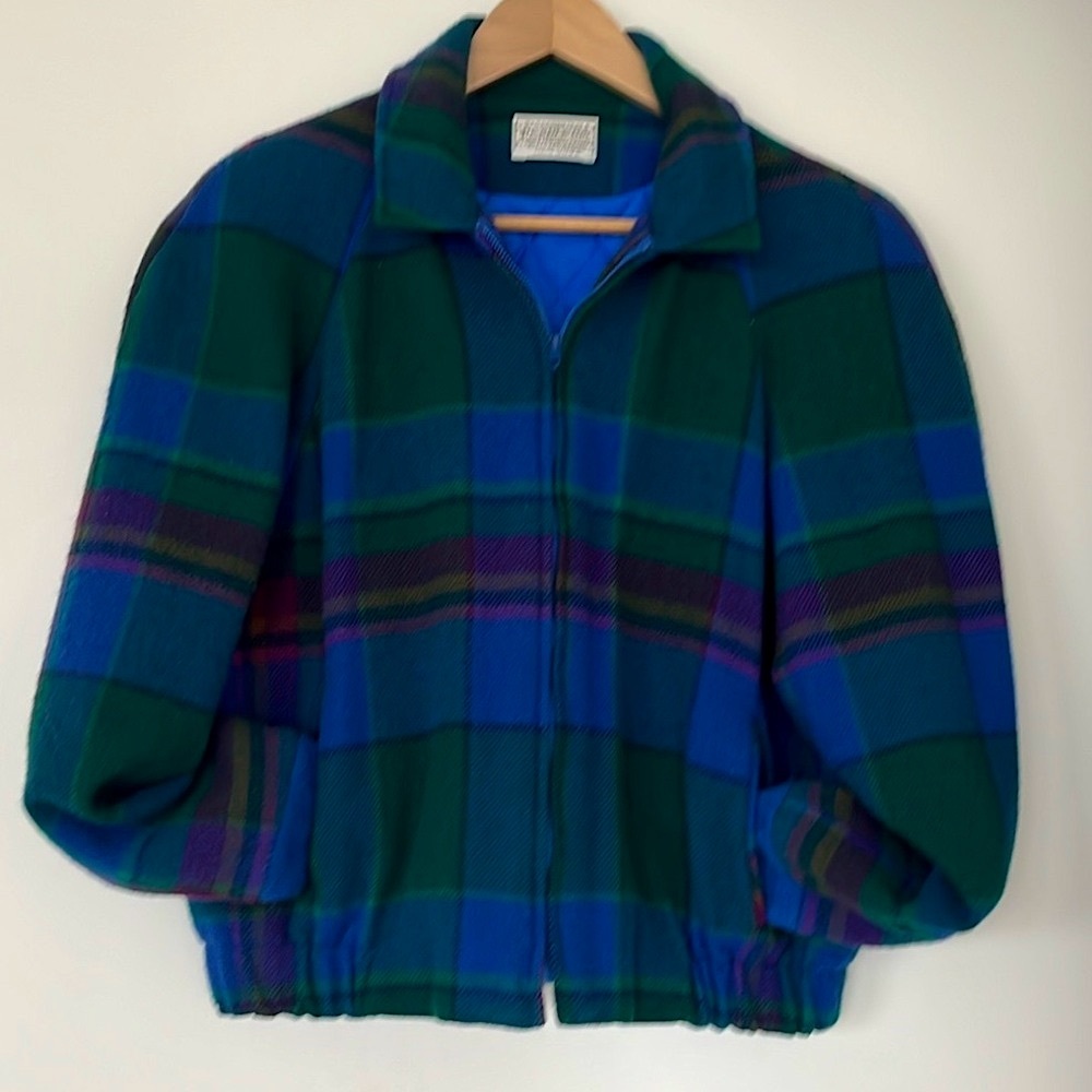 Vintage Pendleton Zip-Up Plaid Jacket - image 1